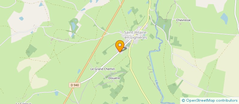localisation de l'entreprise SCI LES MURIERS  SAINT-HILAIRE-EN-LIGNIERES