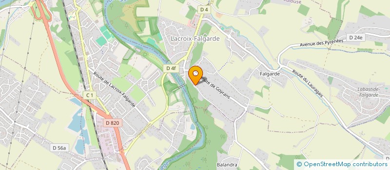 localisation de l'entreprise SCI LES MURIERS  LACROIX-FALGARDE