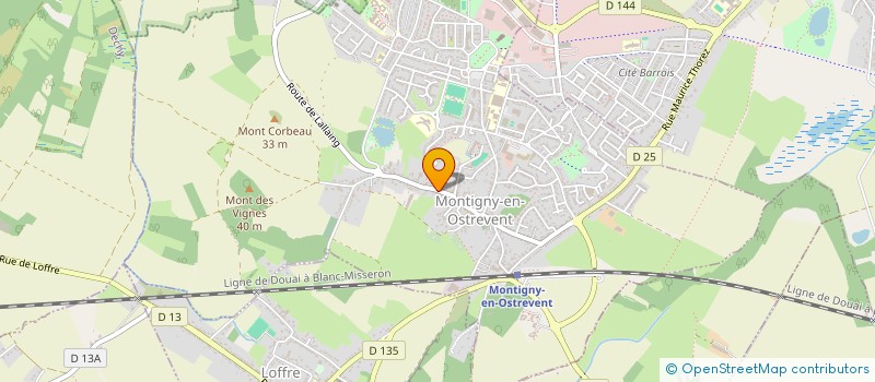 localisation de l'entreprise SCI LES MURIERS  MONTIGNY-EN-OSTREVENT