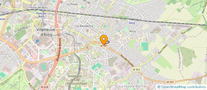 localisation de l'entreprise SCI LES MURIERS à VILLENEUVE-D'ASCQ