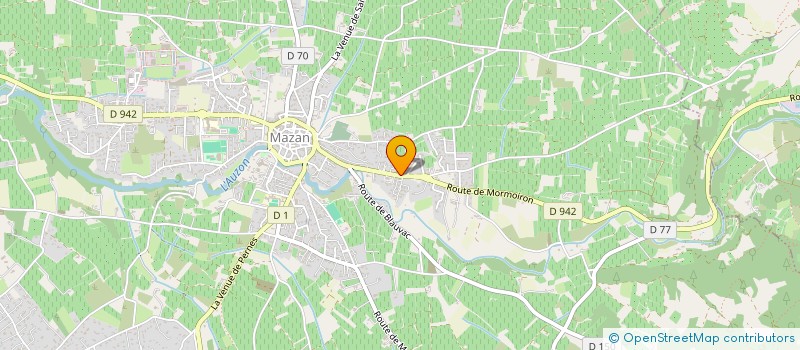 localisation de l'entreprise SCI LES MURIERS  MAZAN