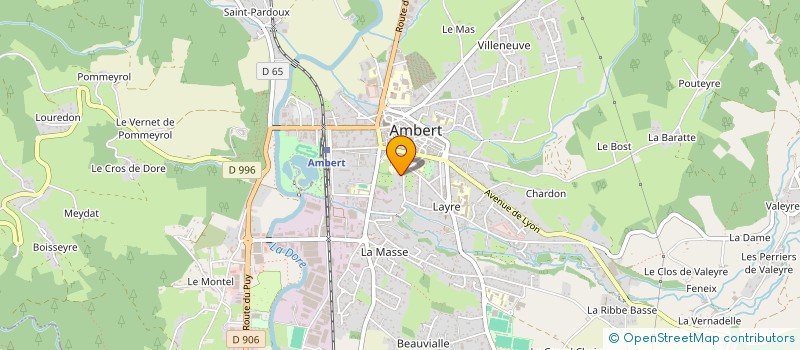 localisation de l'entreprise SCI LES MURIERS  AMBERT