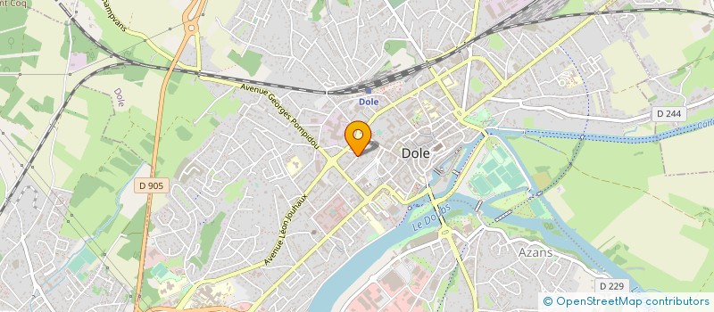 localisation de l'entreprise SCI LES MURS à DOLE
