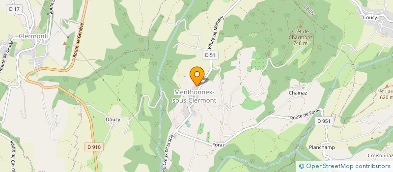 localisation de l'entreprise SCI LES MURS DES STEPPES  MENTHONNEX-SOUS-CLERMONT