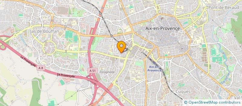 localisation de l'entreprise SCI LES MURS DU GARAGE à AIX-EN-PROVENCE