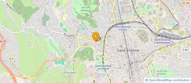 localisation de l'entreprise SCI LES MURS DU SON  SAINT-ETIENNE