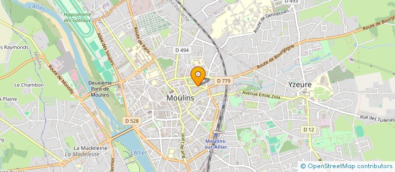 localisation de l'entreprise SCI LES MURS DU SON à MOULINS