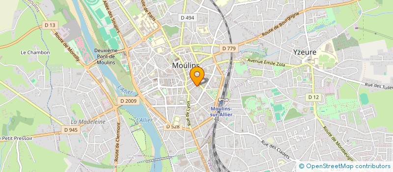 localisation de l'entreprise SCI LES MURS DU SON DE MOULIN à MOULINS