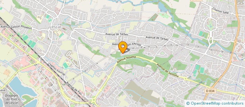 localisation de l'entreprise SCI LES MUSES  LESCAR