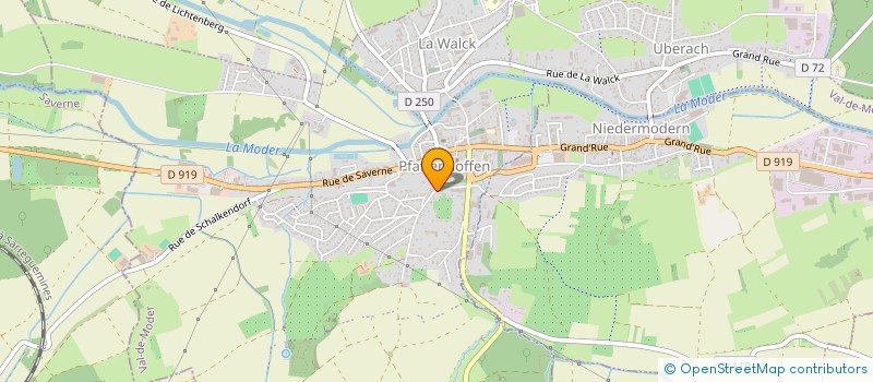 localisation de l'entreprise SCI LES MUSES  VAL-DE-MODER