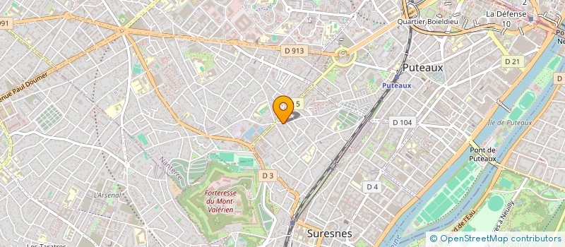 localisation de l'entreprise SCI LES MUSES à SURESNES