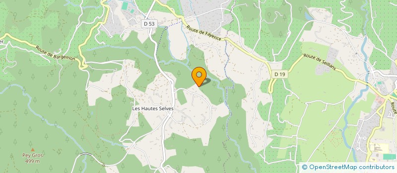 localisation de l'entreprise SCI LES MUSETTES  SEILLANS