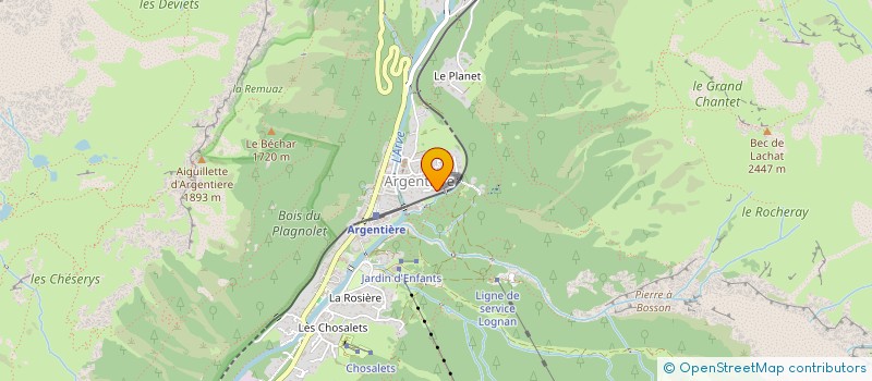 localisation de l'entreprise SCI LES MYOSOTIS à CHAMONIX-MONT-BLANC