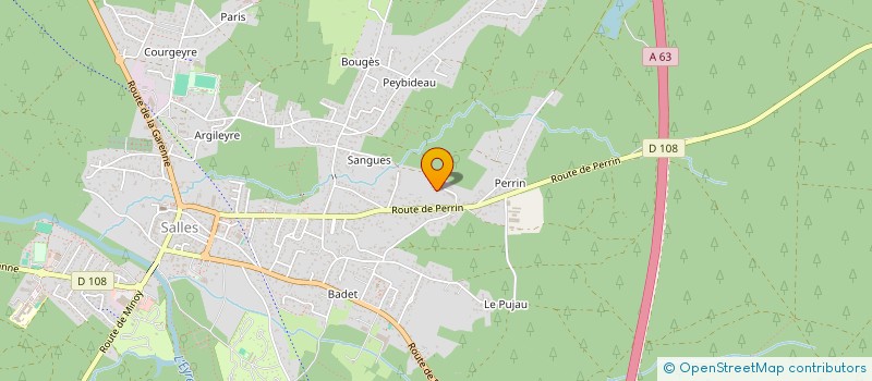 localisation de l'entreprise SCI LES MYRTILLES  SALLES