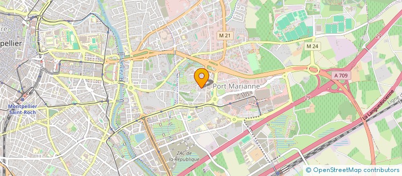 localisation de l'entreprise SCI LES MYRTILLES à MONTPELLIER