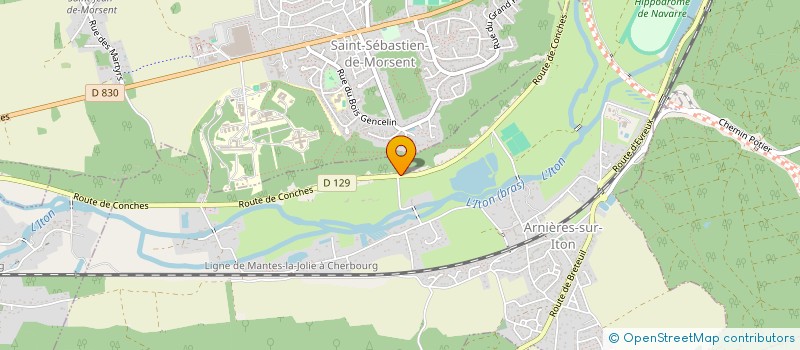 localisation de l'entreprise SCI LES MYRTILLES  ARNIERES-SUR-ITON