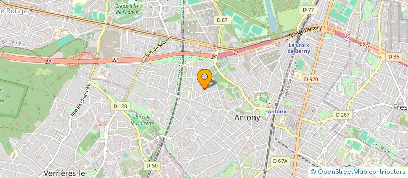 localisation de l'entreprise SCI LES MYRTILLES à ANTONY