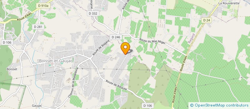 localisation de l'entreprise SCI LES MYRTILLES  BOISSET-ET-GAUJAC