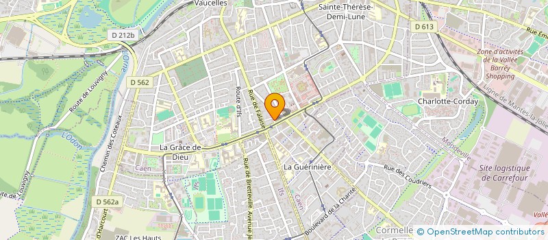 localisation de l'entreprise SCI LES MYRTILS  CAEN