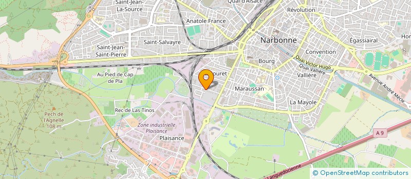 localisation de l'entreprise SCI LES NADEAUX à NARBONNE