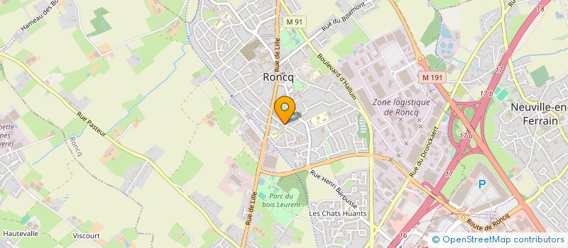 localisation de l'entreprise SCI LES NAIADES à RONCQ