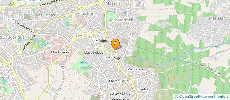 localisation de l'entreprise SCI LES NARCISSES  CABESTANY