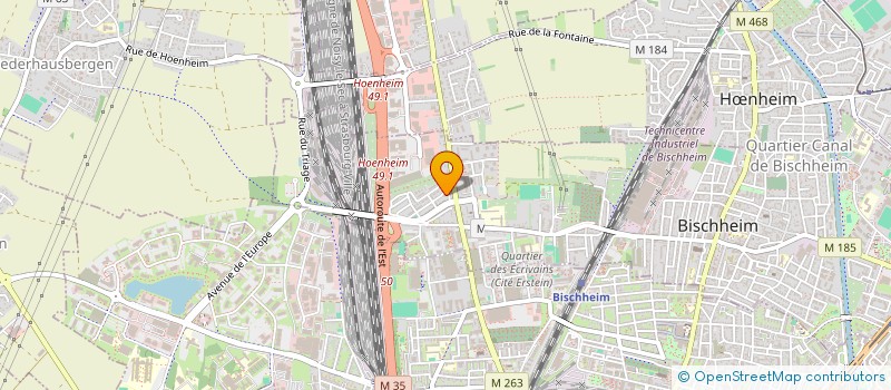 localisation de l'entreprise SCI LES NARFAS  BISCHHEIM