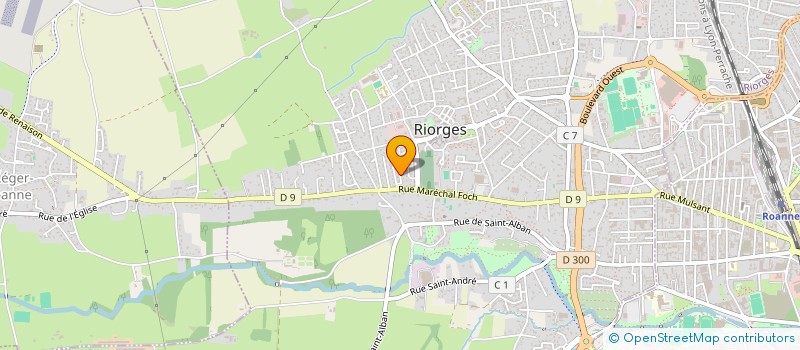 localisation de l'entreprise SCI LES NAUDEAUX  RIORGES