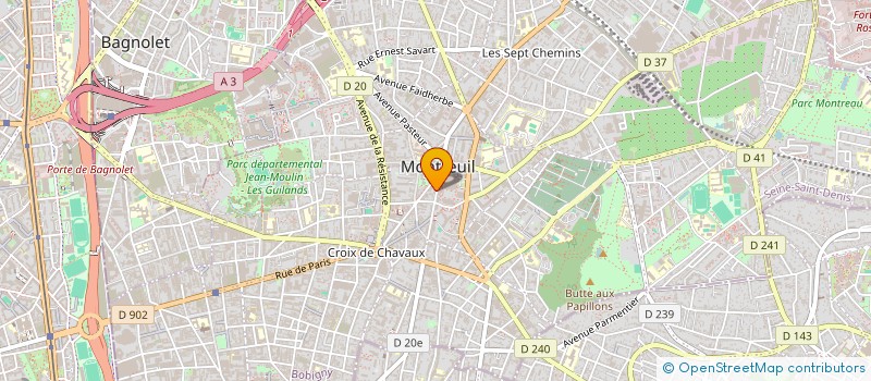 localisation de l'entreprise SCI LES NEFLIERS  MONTREUIL