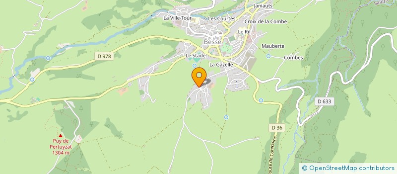 localisation de l'entreprise SCI LES NEIGES  BESSE-ET-SAINT-ANASTAISE