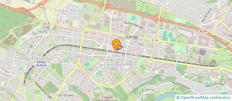 localisation de l'entreprise SCI LES NEIGES  CERGY