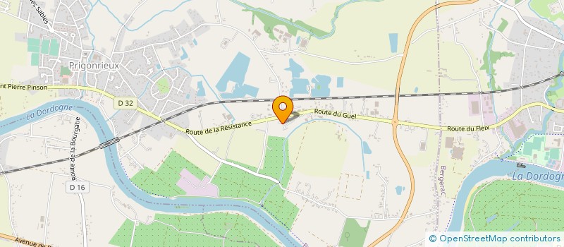 localisation de l'entreprise SCI LES NENUPHARS  PRIGONRIEUX