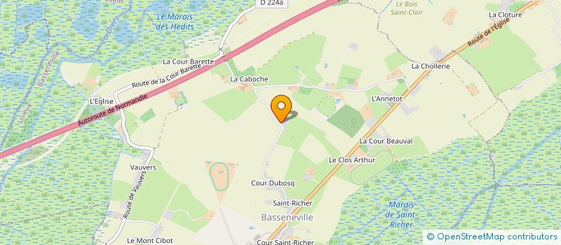 localisation de l'entreprise SCI LES NENUPHARS VERTS  BASSENEVILLE