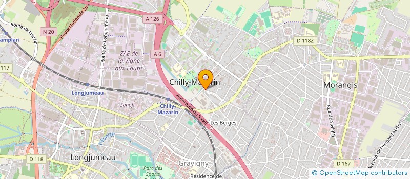 localisation de l'entreprise SCI LES NIDS à CHILLY-MAZARIN