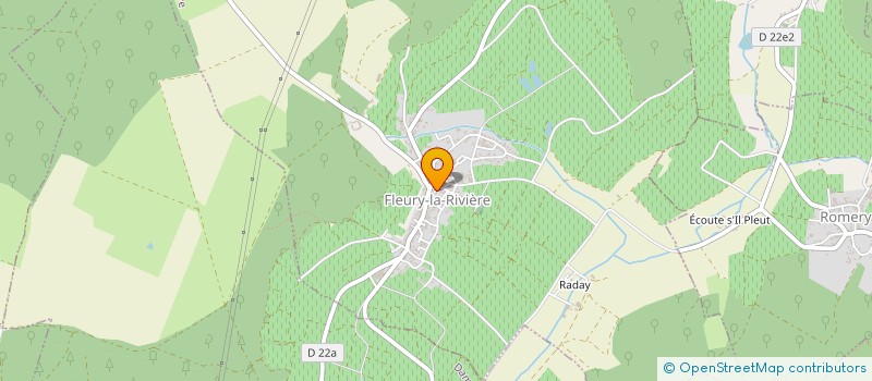 localisation de l'entreprise SCI LES NIDS FLEURYSIENS  FLEURY-LA-RIVIERE