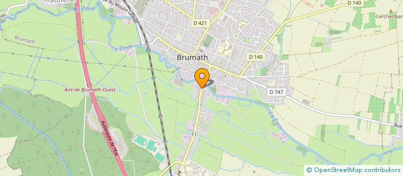 localisation de l'entreprise SCI LES NIVEOLES  BRUMATH