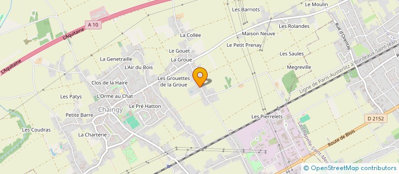 localisation de l'entreprise SCI LES NOIES à CHAINGY