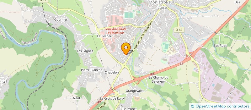 localisation de l'entreprise SCI LES NOISETIERS  MONISTROL-SUR-LOIRE