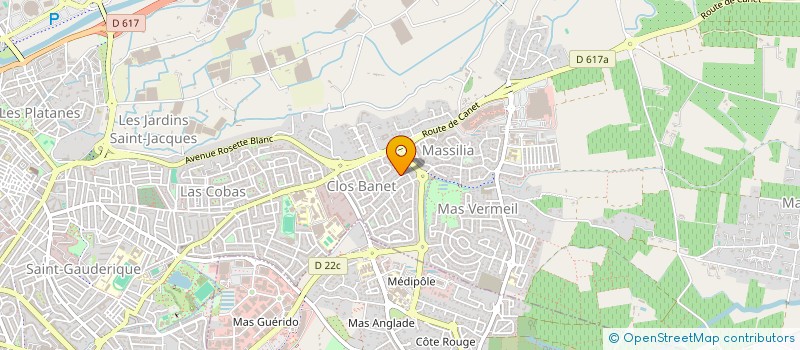 localisation de l'entreprise SCI LES NOISETIERS  PERPIGNAN