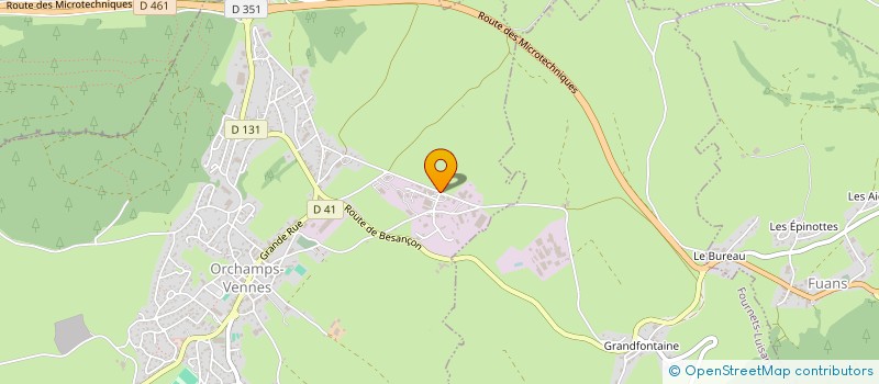 localisation de l'entreprise SCI LES NOISETIERS  ORCHAMPS-VENNES