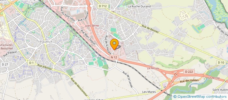 localisation de l'entreprise SCI LES NOISETIERS  TREGUEUX