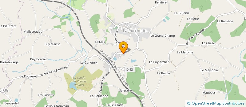 localisation de l'entreprise SCI LES NOISETIERS  SAINT-GERMAIN-LES-BELLES