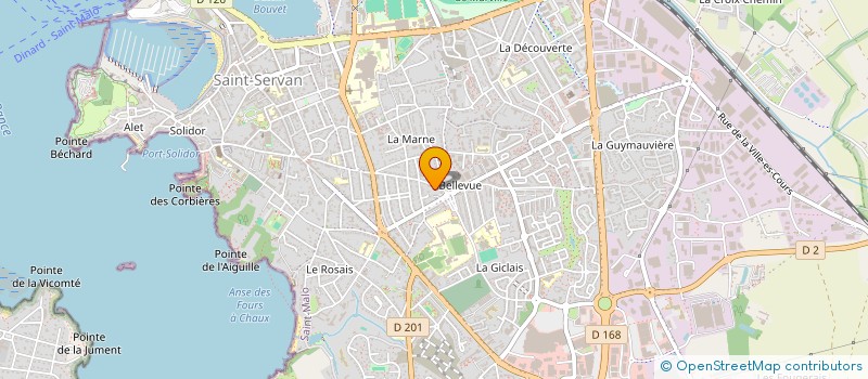 localisation de l'entreprise SCI LES NOISETTES  SAINT-MALO