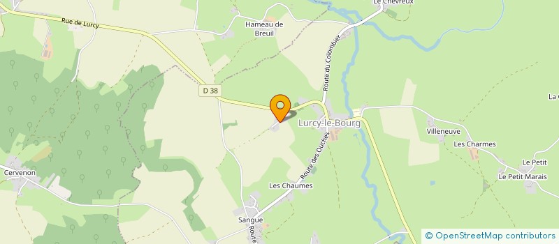 localisation de l'entreprise SCI LES NOISETTES JASA à LURCY-LE-BOURG