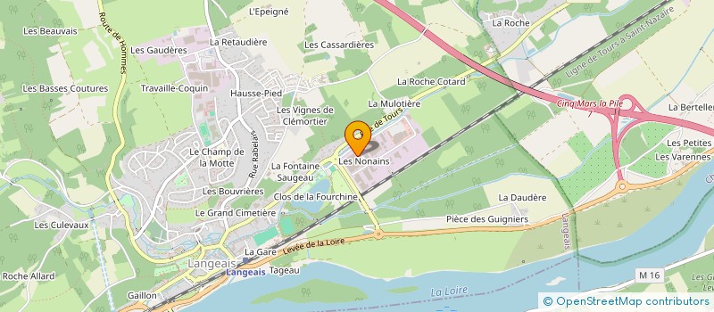 localisation de l'entreprise SCI  LES NONAINS  LANGEAIS