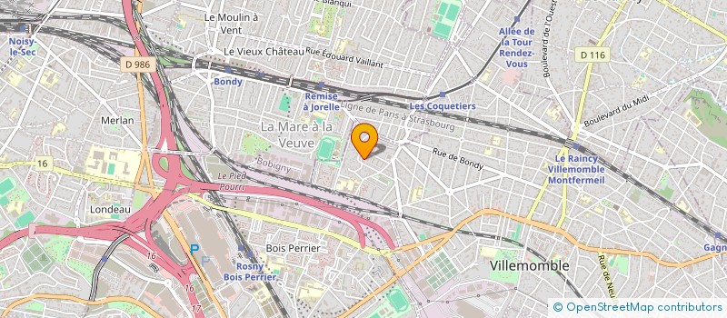 localisation de l'entreprise SCI LES NONETTES à VILLEMOMBLE