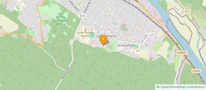 localisation de l'entreprise SCI LES NORMANDS  VERNON