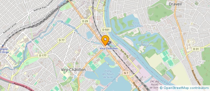 localisation de l'entreprise SCI LES NOUES DE SEINE 2 REP PAR MONSIEU à VIRY-CHATILLON