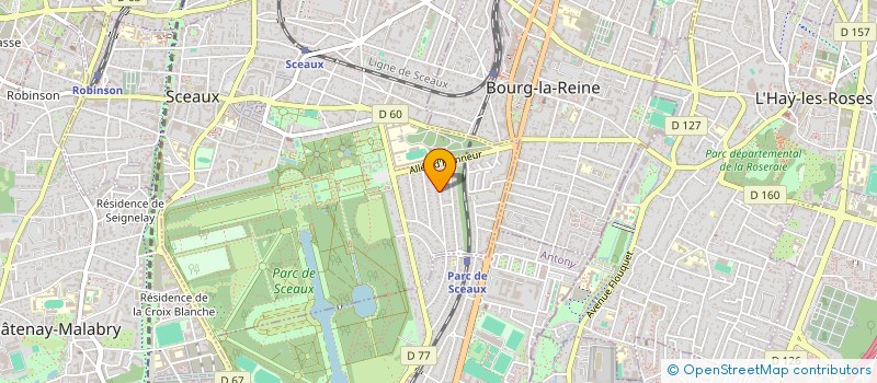 localisation de l'entreprise SCI LES NOUNOURS à SCEAUX