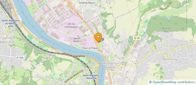 localisation de l'entreprise SCI LES NOUNS  NEUVILLE-SUR-SAONE